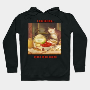 i am eating more than sauce Hoodie